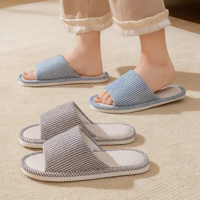 Pantoufles en lin pour hommes pour toutes les saisons