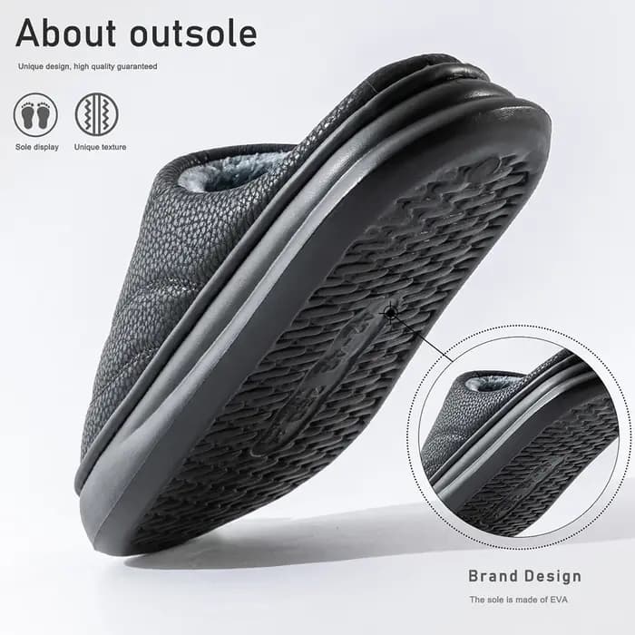 Pantoufle chaude pour hommes EVA mousse à mémoire de forme maison confortable coussin de créateur hiver chaussures d'intérieur de haute qualité