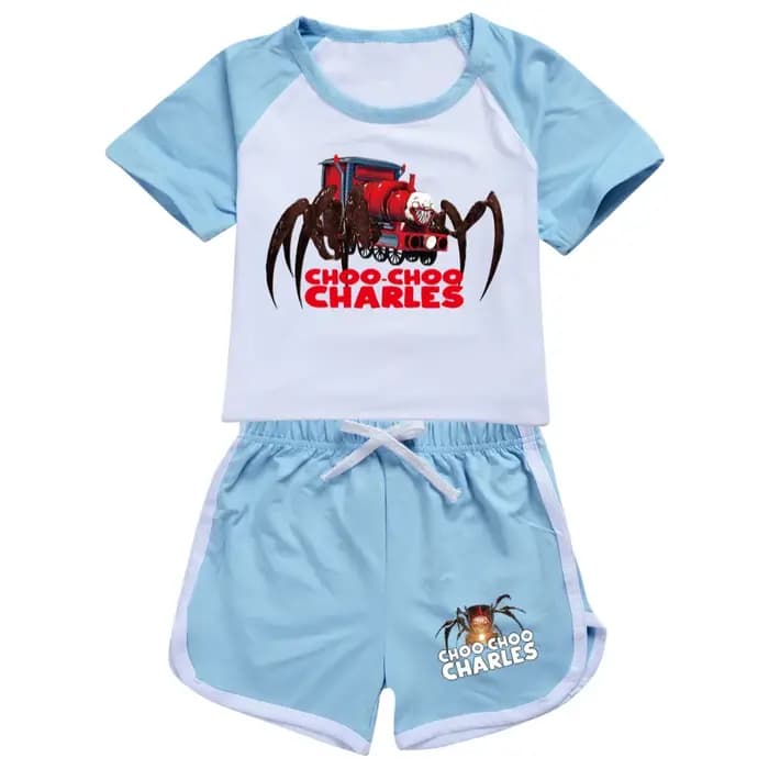 Choo Choo – pyjama d'été en coton à manches courtes pour garçon et fille
