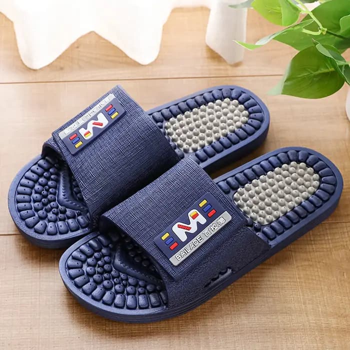 Pantoufles de Massage pour hommes, chaussures de Massage des pieds, points d'acupuncture, fond souple, salle de bain, antidérapantes, respirantes, résistantes à l'usure