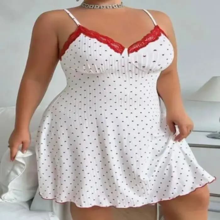 XL-5XL grande taille jarretelle chemise de nuit femmes dentelle col en v genou longueur pyjama robe Sexy complet glisse mince vêtements de nuit vêtements de détente