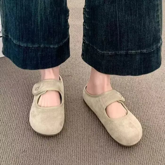 Chaussures pantoufles françaises Mary Jane pour femmes