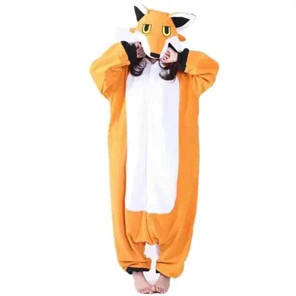 HKSNG nouveau Orange monsieur Mr Fox pyjamas de haute qualité adulte unisexe Animal hiver fête Onesie Kigurumi Cosplay Costume Homewear