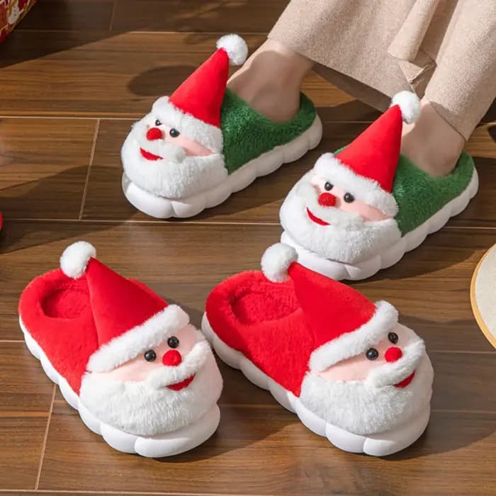 Pantoufles de squelette de noël créatives antidérapantes TPR