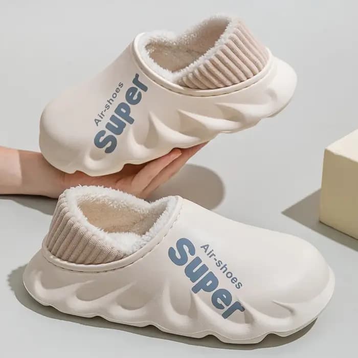 Chaussons d'hiver chauds et imperméables en peluche antidérapants pour hommes et femmes, mocassins d