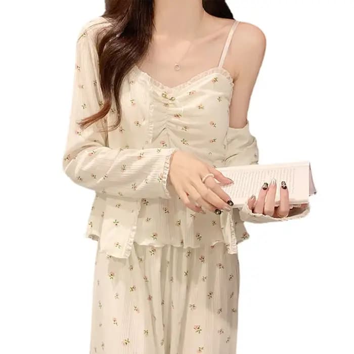 Pyjama à manches longues pour femme