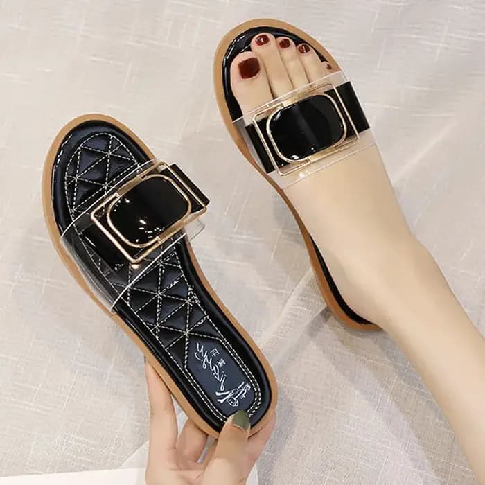 Pantoufles de luxe femme mode strass concepteur pantoufle plat femmes sandales nouveautés 2025 confortable élégant été nouveau chaud