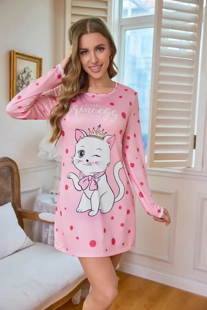 Pyjama décontracté à manches longues pour le printemps et l'été