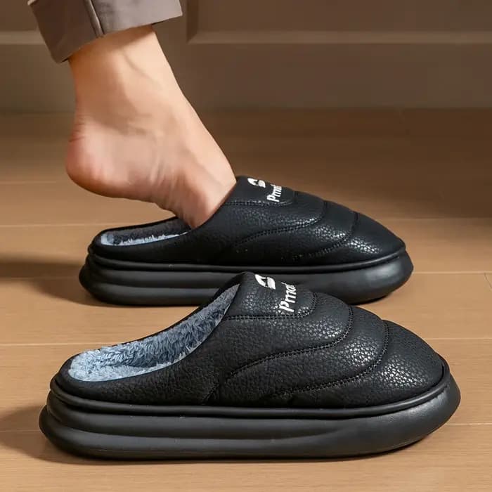 Pantoufle chaude pour hommes EVA mousse à mémoire de forme maison confortable coussin de créateur hiver chaussures d'intérieur de haute qualité