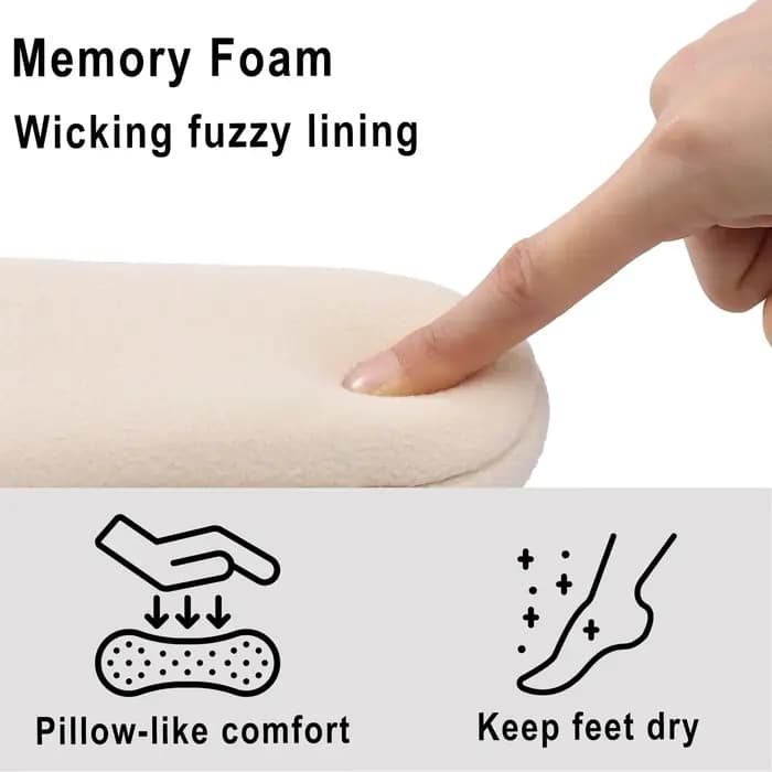 Comwarm Teddy polaire chaussons pour femmes plat décontracté diapositives intérieures antidérapant extérieur