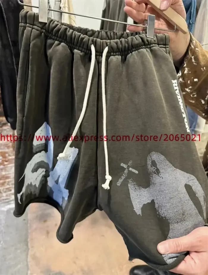 123 ENEMY Shorts hommes femmes meilleure qualité décontracté RRR 123 survêtement cordon culottes