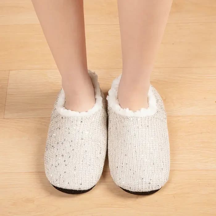 Chaussons en peluche non ald doux et confortables pour femmes