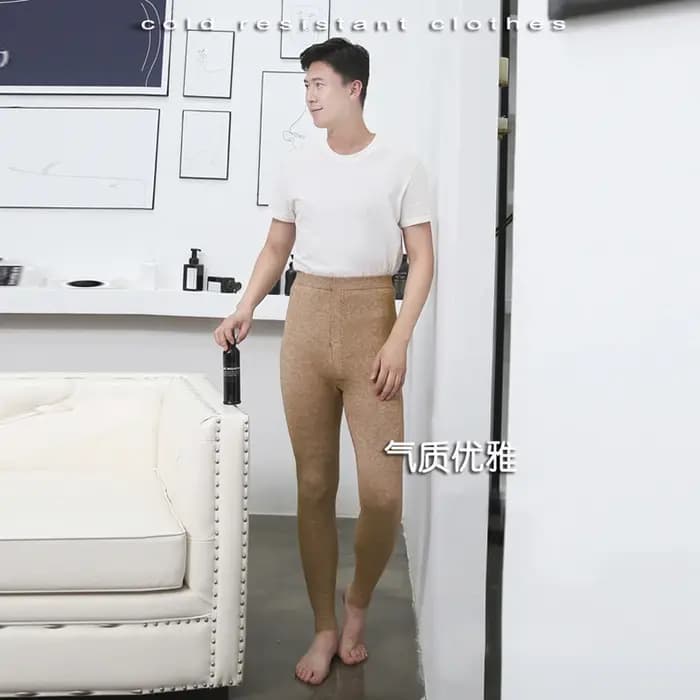 Caleçons longs en laine mérinos pour hommes