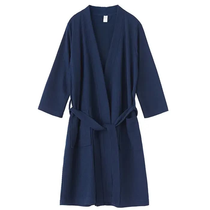 Peignoirs en Waffle pour Hommes Vêtements de Sauna Vêtements de Transpiration Fins Robes de Chambre Peignoirs Absorbants à Séchage Rapide Yukata Pyjamas Pjs pour Hommes