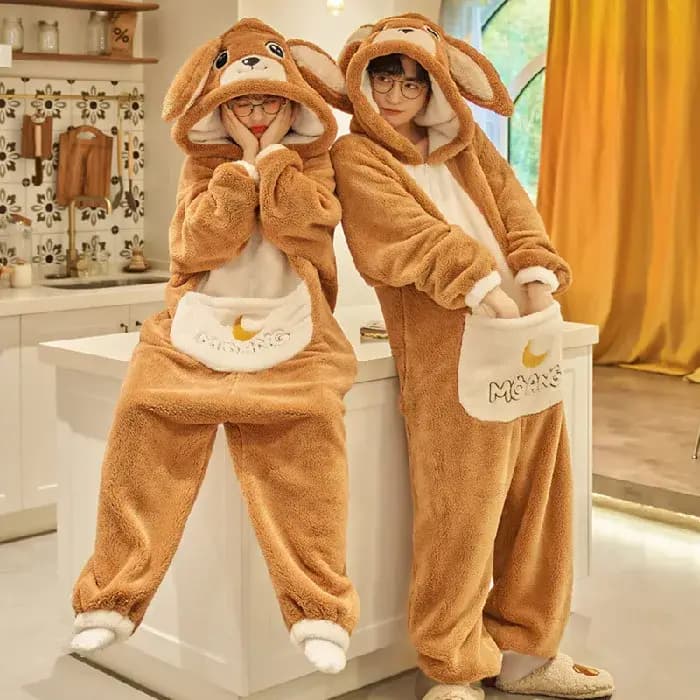 Kigurumi grenouille chat dinosaure femmes hommes Pyjamas Couples combinaison hiver épaissir à capuche