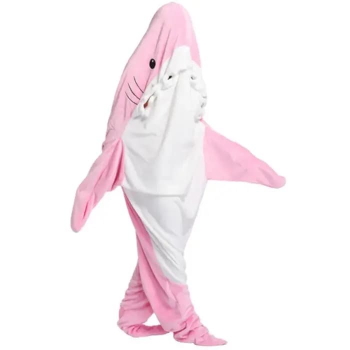 Pyjama combinaison à capuche requin de dessin animé