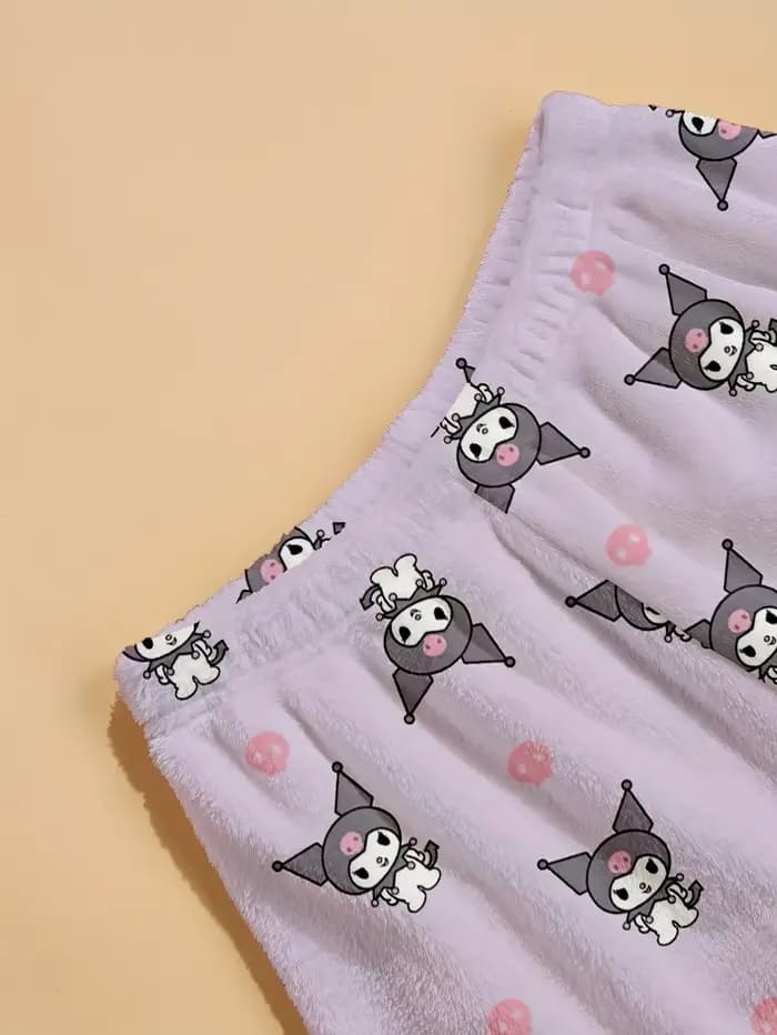 Pantalon de pyjama pour femme avec motifs de dessins animés mignons
