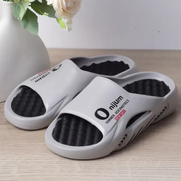 Onijum – pantoufles de Massage pour hommes, sandales d'intérieur et d'extérieur, chaussures de plage décontractées, semelle confortable, grande taille 3, nouvelle collection 2024