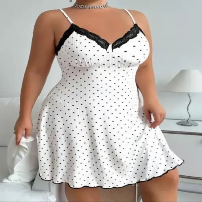 XL-5XL grande taille jarretelle chemise de nuit femmes dentelle col en v genou longueur pyjama robe Sexy complet glisse mince vêtements de nuit vêtements de détente