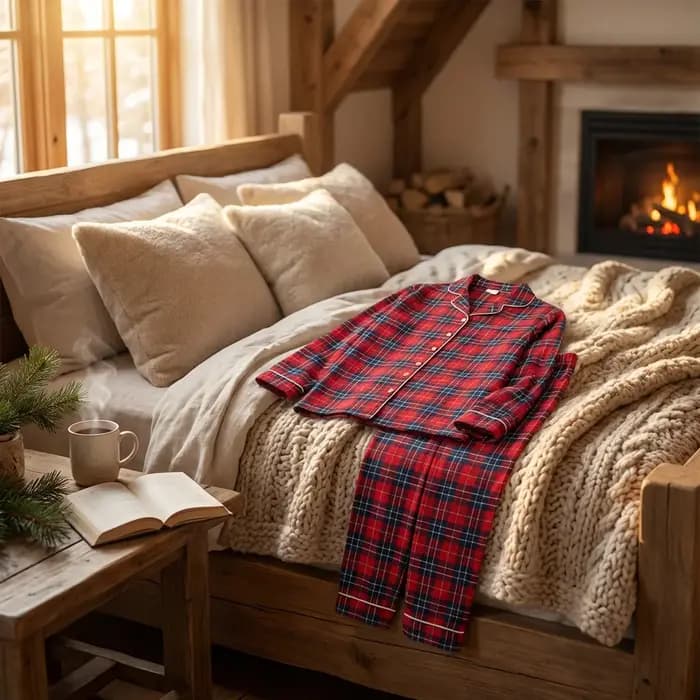 Ensemble pyjama familial joyeux Noël, imprimé à carreaux, tenues assorties pour adultes et enfants, chemise à col rabattu à boutons + pantalon, ensemble 2 pièces