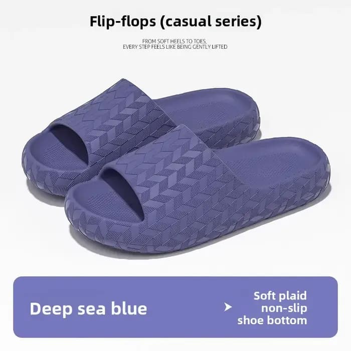 Chaussons antidérapants pour salle de bain, sandales à semelle épaisse et souple, chaussures d'intérieur pour hommes et femmes qui n'ont pas de mauvaise odeur.