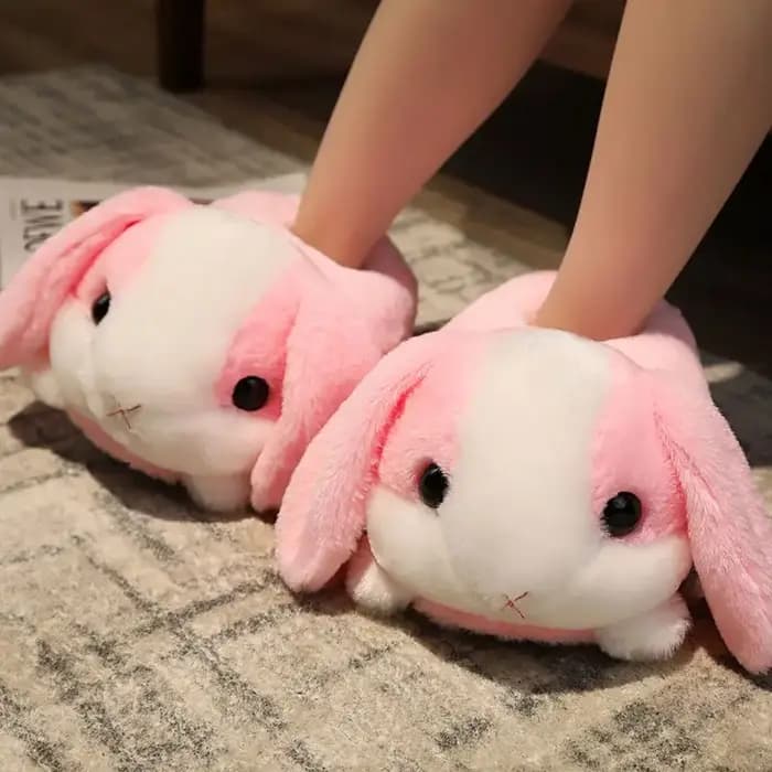 Cuddle mignon Hamster pantoufle pour femmes hiver automne en peluche chaud chambre nuage chaussures famille