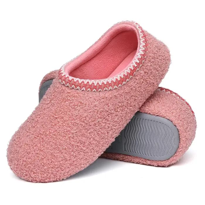 Comwarm Teddy polaire chaussons pour femmes plat décontracté diapositives intérieures antidérapant e