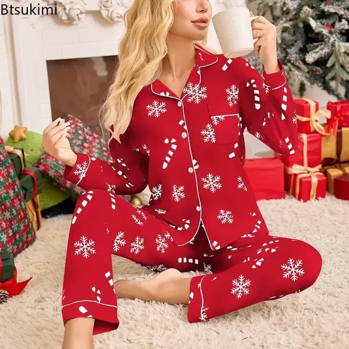 Ensemble pyjama de noël et nouvel an pour femmes