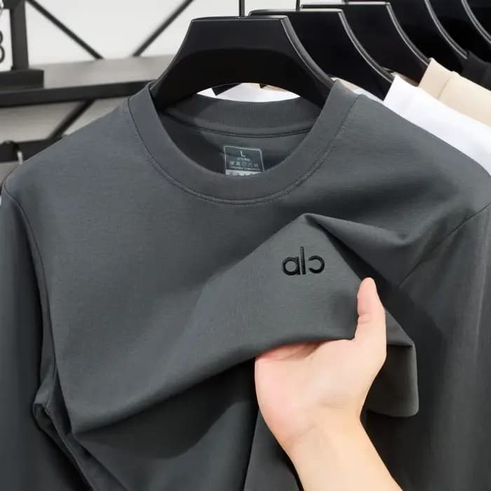 T-shirt Décontracté Confortable à Manches Longues pour Homme
