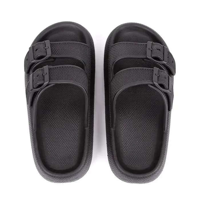 Nouvelles pantoufles pour femmes fond épais anti-dérapant maison sandales d'extérieur confortable EV