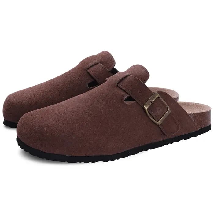 Femmes Bokken pantoufles printemps automne mode chaussures plates antidérapant confortable Anti-élastique peau boucle