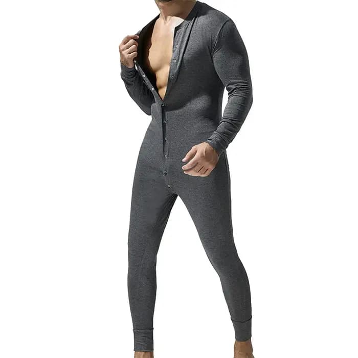 Pijama Hombre Sissy Body hommes Onesie corps Hombre combinaison une pièce pyjamas vêtements de nuit solide Ropa intérieur Hombre confortable