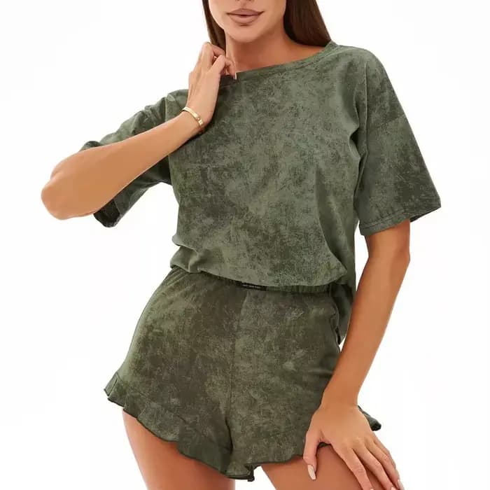 Ensemble de pyjama à manches courtes pour femmes