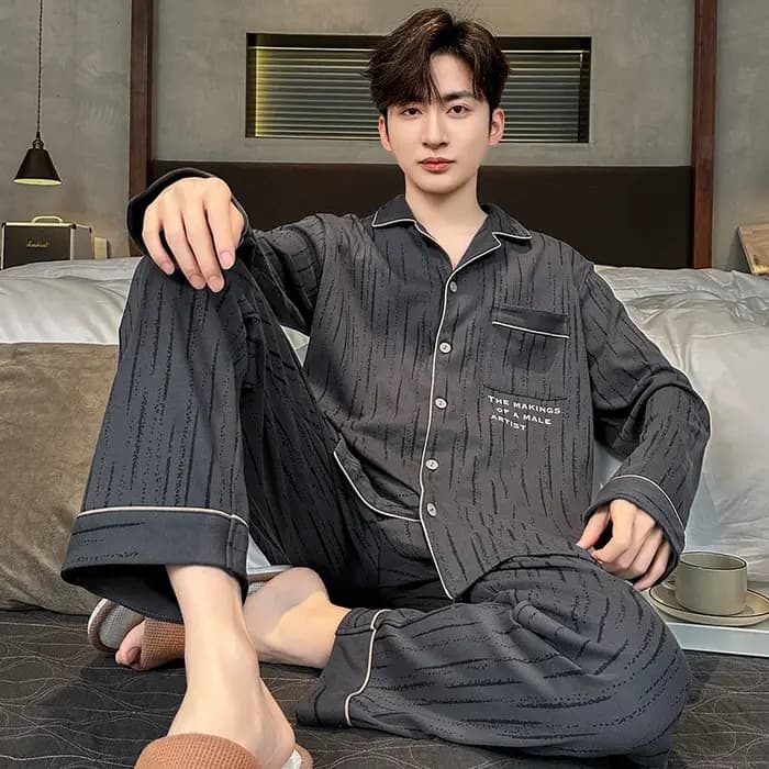 Ensembles de pyjamas pour hommes 2026 – Nouveauté 100 % coton