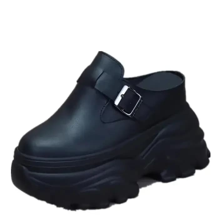 Pantoufles chaussures décontractées couverture orteil femmes talons diapositives Pantofle dame luxe haut 2025 fille plat PU tissu PVC Rome Super coton