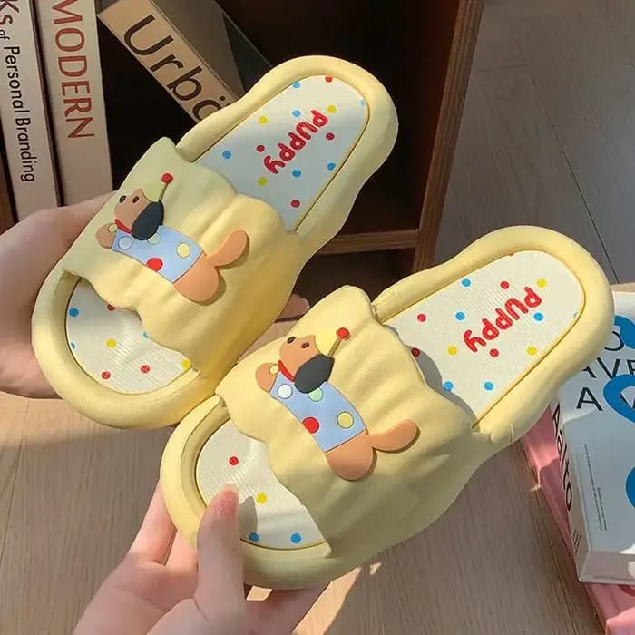 Pantoufles de Hot Dog de dessin animé pour femmes
