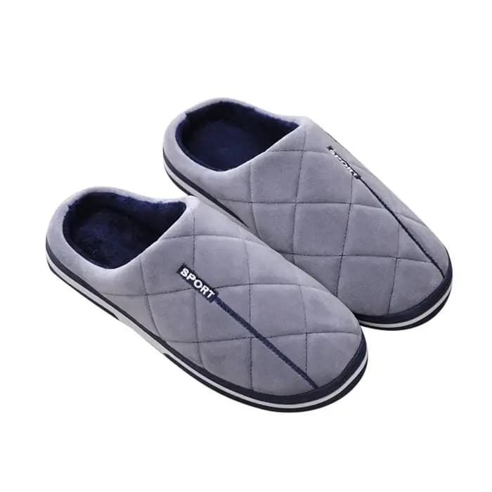 Taille 47-50 grande taille pantoufles automne hiver hommes coton pantoufles Extra grande taille maison coton chaussures chaud hommes pantoufles chaussures
