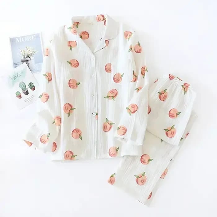 Pyjama en pansement de coton grande taille pour femme