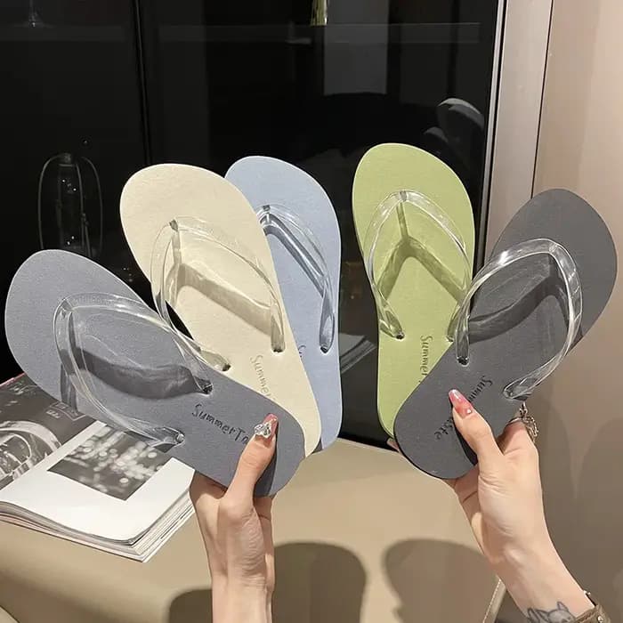 Pantoufles Chaussures d'été femmes sandales à talons compensés diapositives plage maison