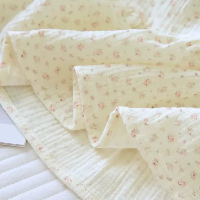 Chemise de nuit en coton fin à imprimé floral pour femme