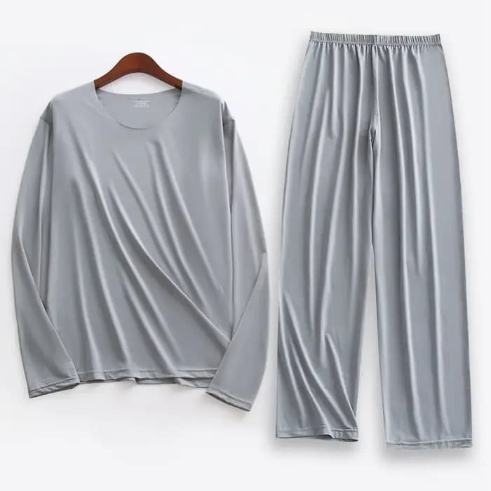 Pyjama en soie glacée pour hommes