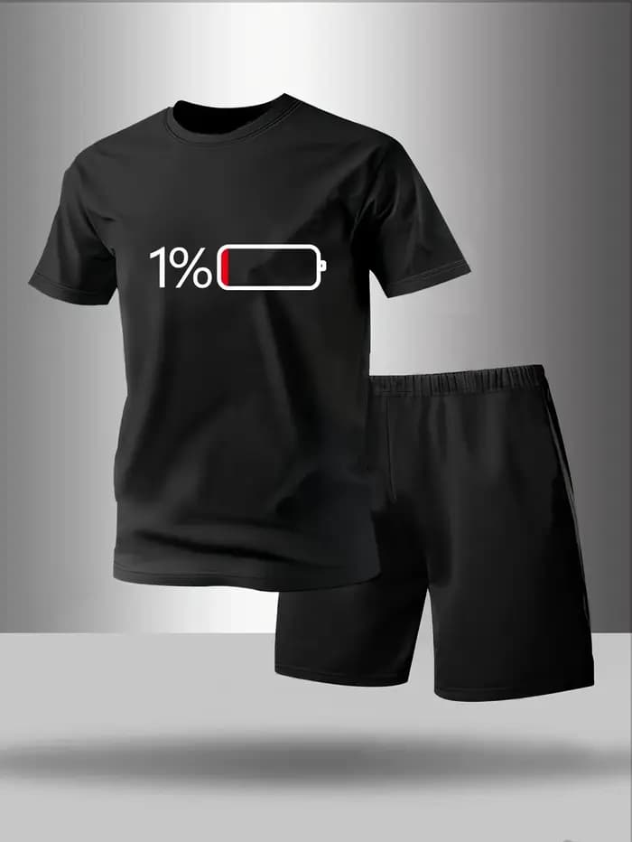 Pyjama deux pièces pour hommes ensemble de vêtements de maison à manches courtes et shorts motif géométrique à la mode pour printemps été automne et hiver