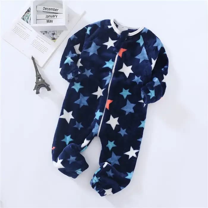 Pyjama chaud à motif de dessin animé pour bébé garçon et fille