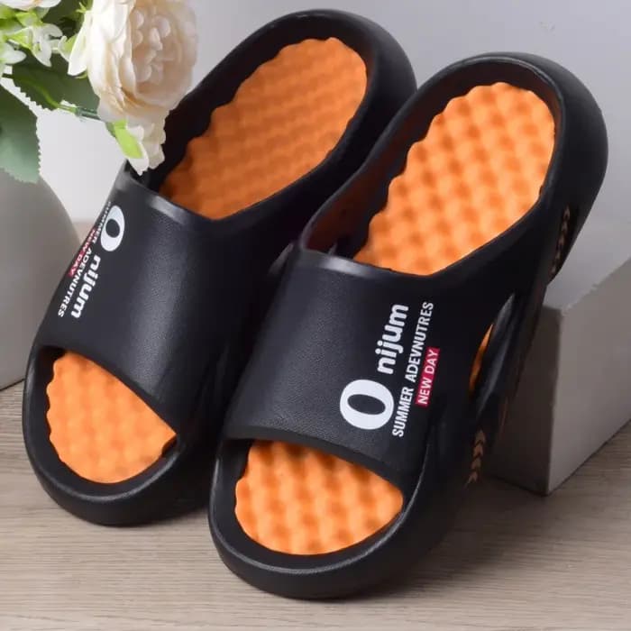 Onijum – pantoufles de Massage pour hommes, sandales d'intérieur et d'extérieur, chaussures de plage décontractées, semelle confortable, grande taille 3, nouvelle collection 2024