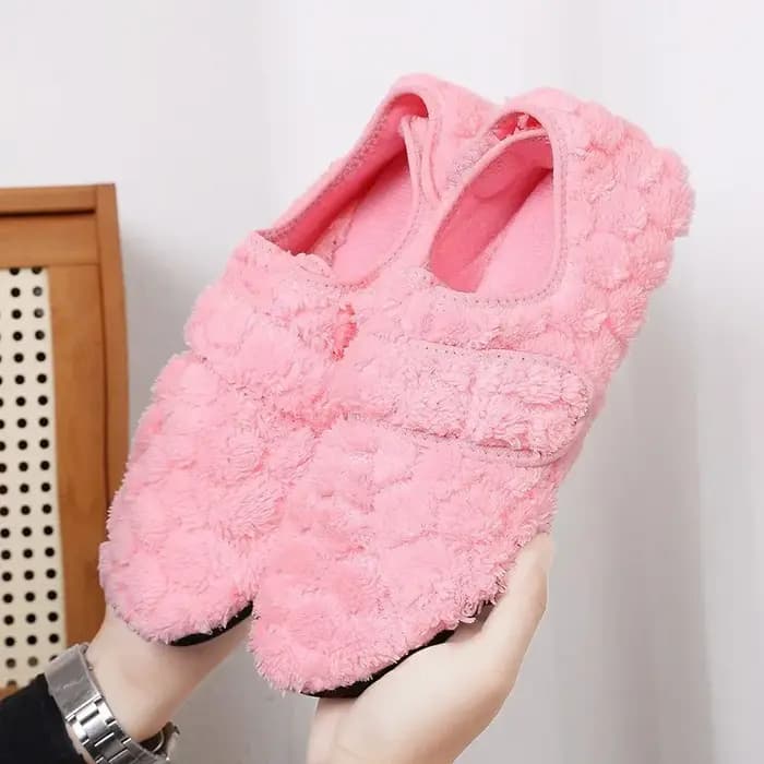 Pantoufles chaudes d'hiver pour femmes, diapositives moelleuses, pantoufles en fausse fourrure, semelles souples, confortables, pantoufles de maison pour femmes, chaussures d'intérieur