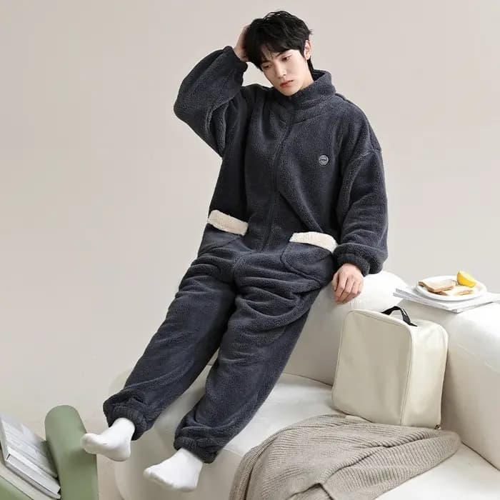 Pyjama une pièce d'hiver pour hommes