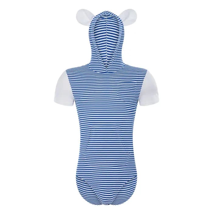 Pyjamas Combinaisons Homme Boutonnées à Rayures Manches Longues Confortables Décontractées Ajustées