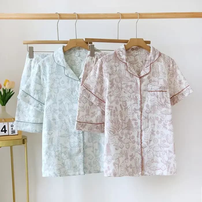 Pyjama Respirant en Gaze Double Couche