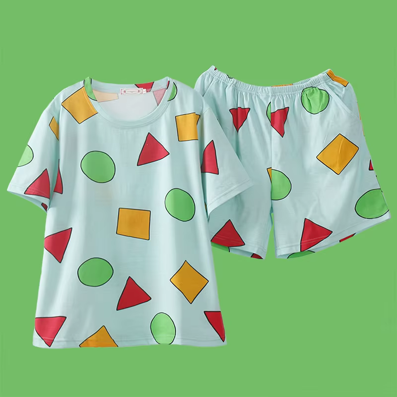 Pijama Sin Chan homme Pyjama Sinchan coton été ensembles courts pyjamas japonais pour Couples homme 