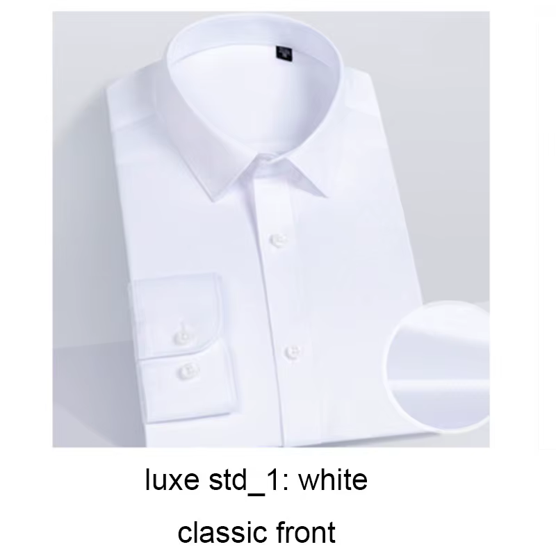 Chemises provoqué de luxe pour hommes, 100 coton, chemise d'affaires, vêtements déformables, 2 rôles